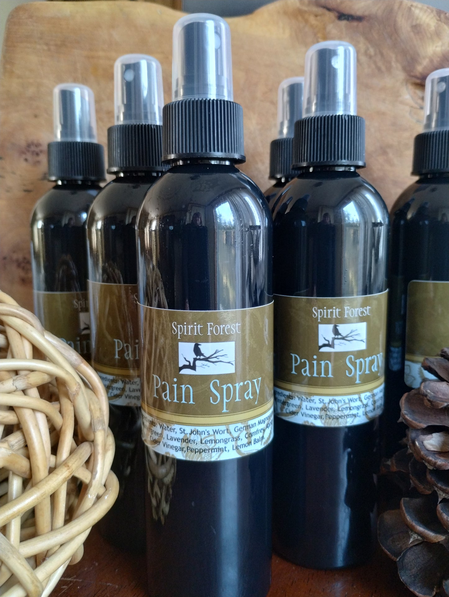 PAIN SPRAY-wildcrafted, natural 240 ml, large bottle